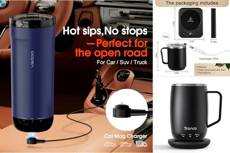 Detailed view of 10 Best Auto Sleep Mugs: Stay Warm & Stylish