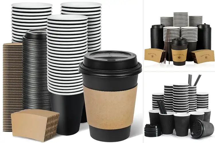 Detailed view of 10 Best Black Coffee Cups With Lids: Hot & Spill-Free