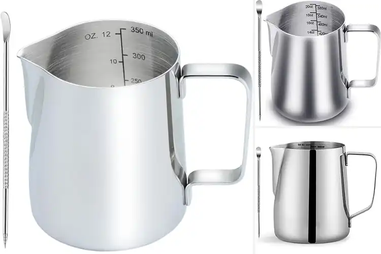 Detailed view of 10 Best Cappuccino Pitchers for Perfect Latte Art
