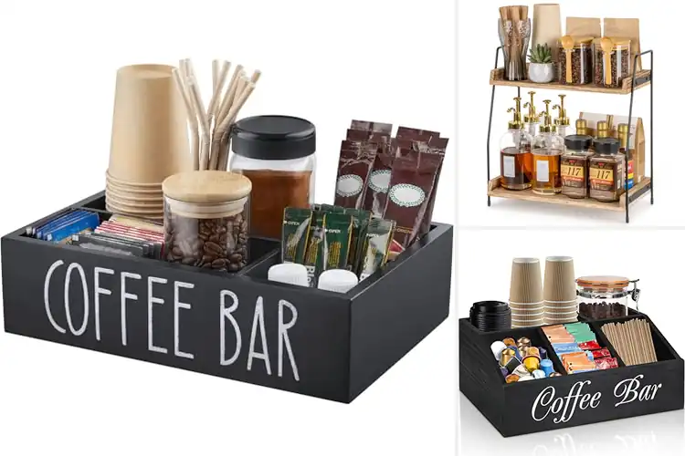 Detailed view of 10 Best Coffee Bar Decor Organizers to Maximize Your Space