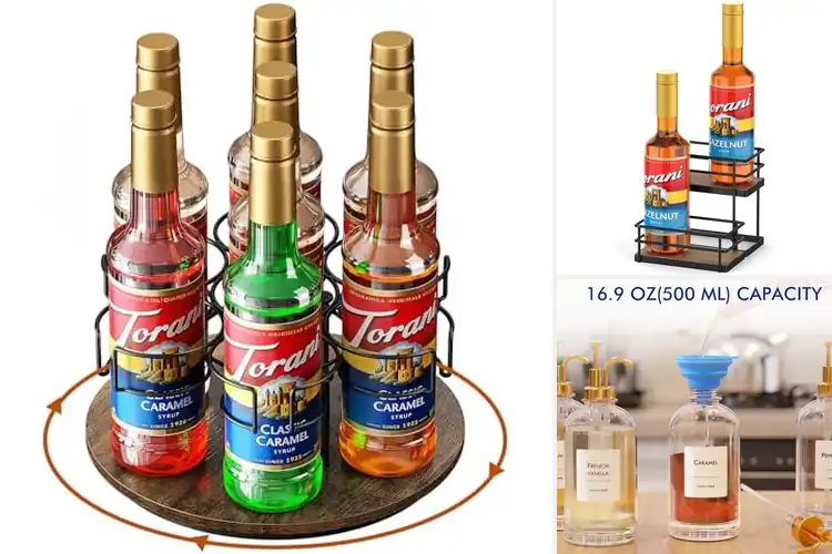 Detailed view of 10 Best Coffee Syrup Bottle Caddies for Neat Counters