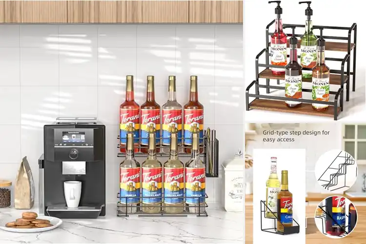 Detailed view of 7 Best Coffee Syrup Bottle Racks to Organize Your Coffee Station