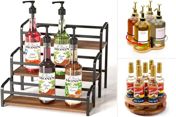 Detailed view of 9 Best Coffee Syrup Organizers for a Tidy Counter