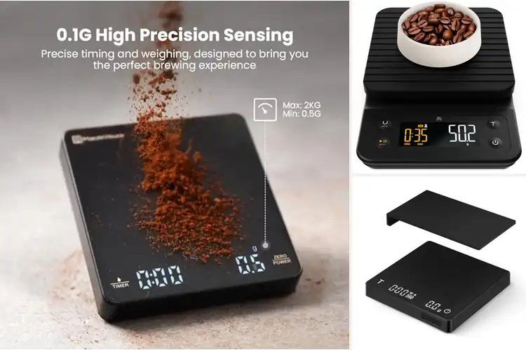 Detailed view of 10 Best Digital Coffee Scales for Perfect Brewing