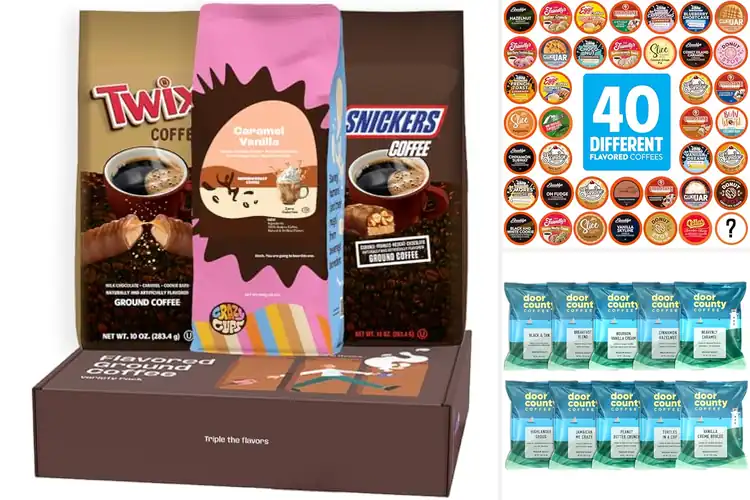Detailed view of 10 Best Flavored Coffee Packs