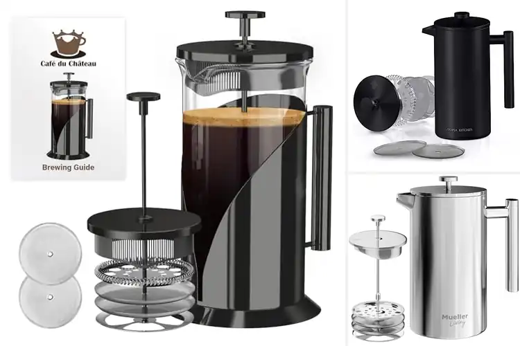 Detailed view of 10 Best Four Level Filtration French Presses for Perfect Coffee