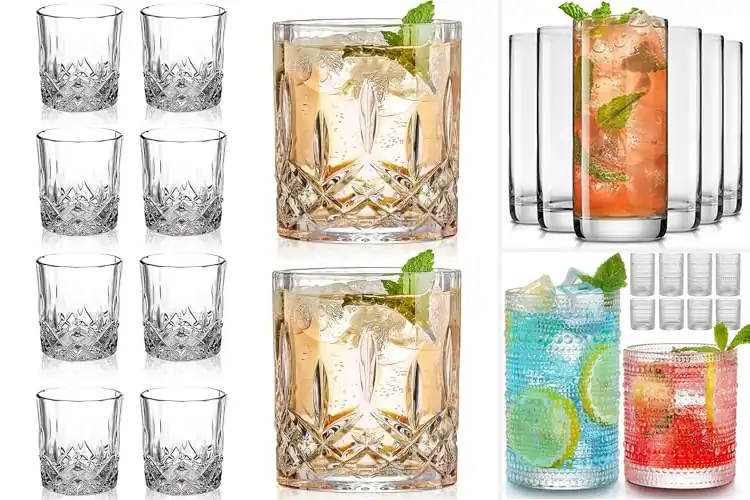 Detailed view of Top 10 Elegant Home Bar Glass Sets