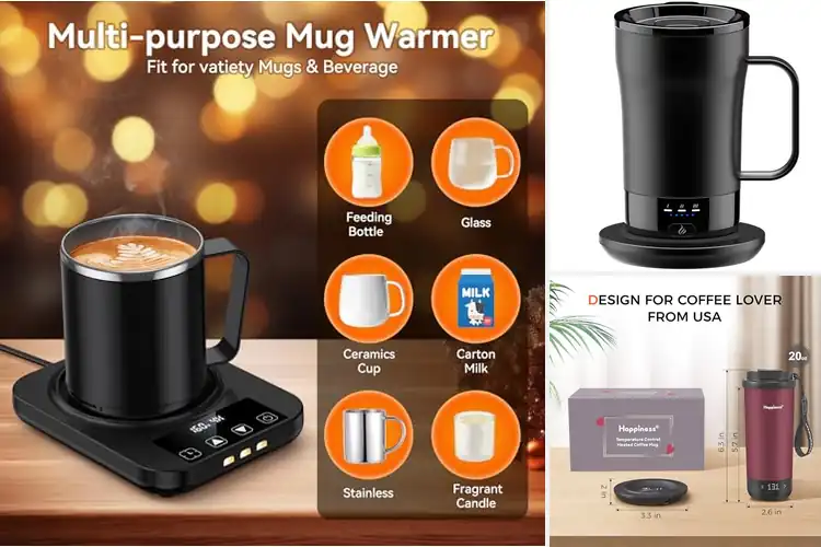 Detailed view of 10 Best One-Button Heated Cups: Stay Hot & Convenient