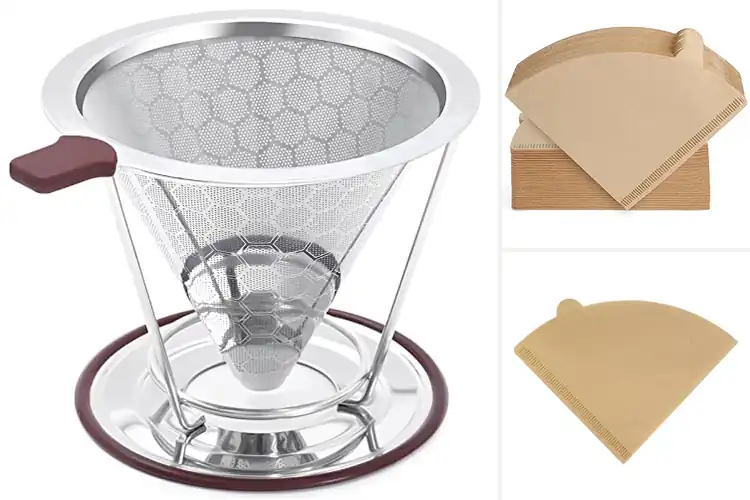 Detailed view of 10 Best Pour Over Filters for Rich, Smooth Coffee