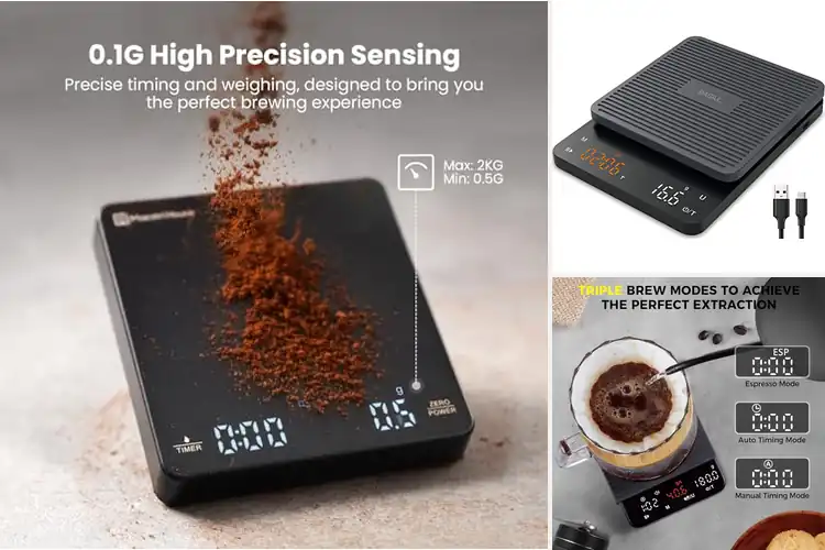 Detailed view of 10 Best Rechargeable Coffee Scales for Perfect Brews