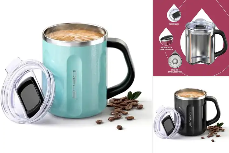 Detailed view of 10 Best Reusable Coffee Mugs to Keep Drinks Hot