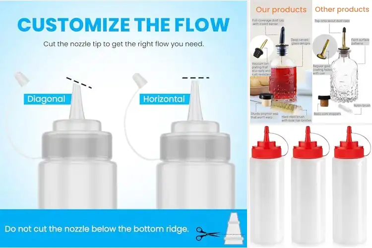 Detailed view of 10 Best Syrup Bottles: Style & Function for Your Kitchen