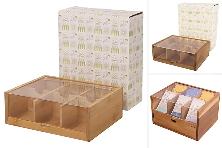 Detailed view of 10 Best Tea Organizers for a Tidy, Stylish Collection