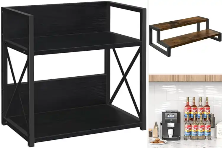 Detailed view of 10 Best Two-Tier Coffee Syrup Racks for Stylish Setup