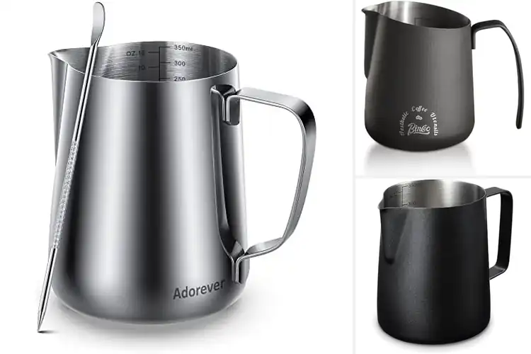 Detailed view of 10 Best V-Spout Milk Frothing Pitchers for Perfect Latte Art